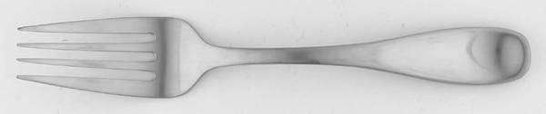 Satin Voss (Stainless) Medium Solid Cold Meat Serving Fork