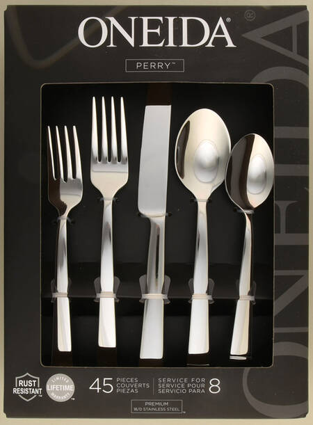 Perry (Stainless) 45 Piece Set