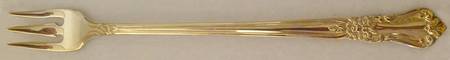 Gold Valley Rose (Gold Electroplate) Cocktail/Seafood Fork