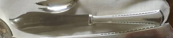 OKA15 (Sterling) Individual Fish Knife with Stainless Blade