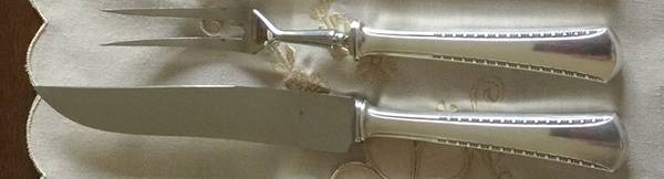 OKA15 (Sterling) Small Stainless Blade 2-Piece Steak Carving Set