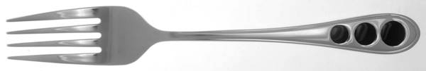 Adriatic (Stainless) Medium Solid Cold Meat Serving Fork