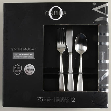 Satin Moda (Stainless) 75 Piece Set