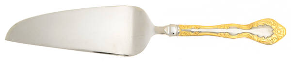 Golden Mandolina (Gold Accent) Pie and Cake Server with Stainless Blade HC