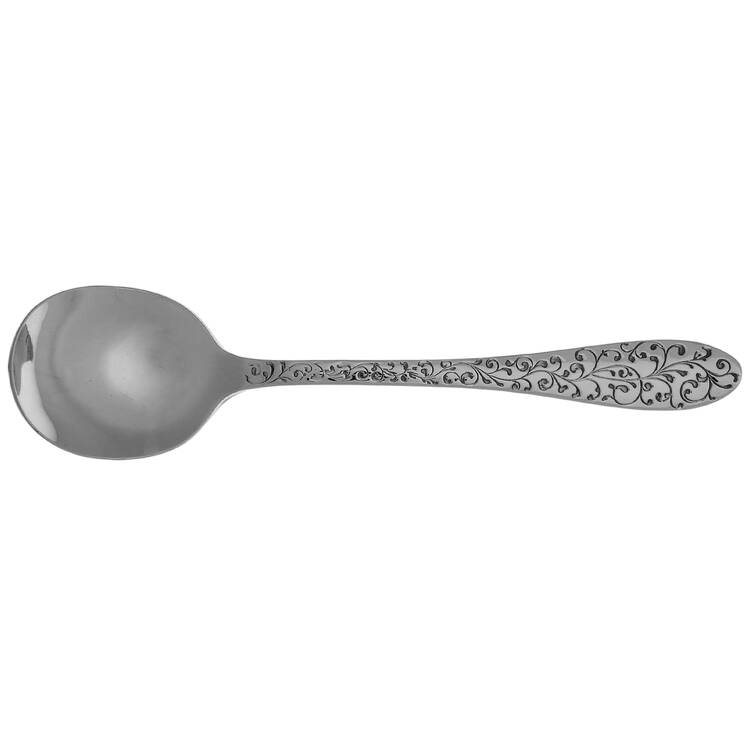 Ivy Flourish (Stainless) Spoon-Spaghetti/Solid-Individual HC