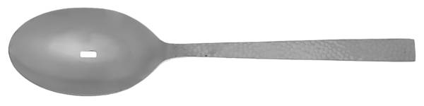 Chef's Table Hammered (Stainless) Pierced Tablespoon (Serving Spoon)