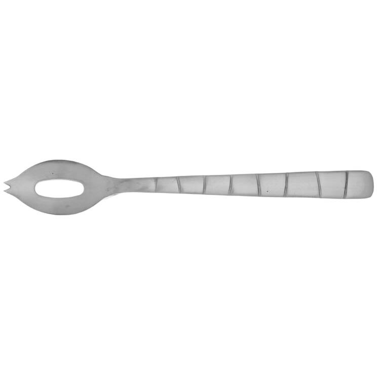 Logan Square Satin (Stainless) Olive Spoon Short with Pierced Bowl HC