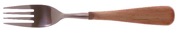 Aspen (Stainless, Honey-Light Brown Wood) Fork