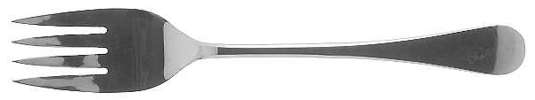 PBN7 (STAINLESS) Medium Solid Cold Meat Serving Fork