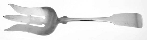 Fiddle (Sterling, 1800) Oversize Solid Salad Servng Fork by Porter Blanchard