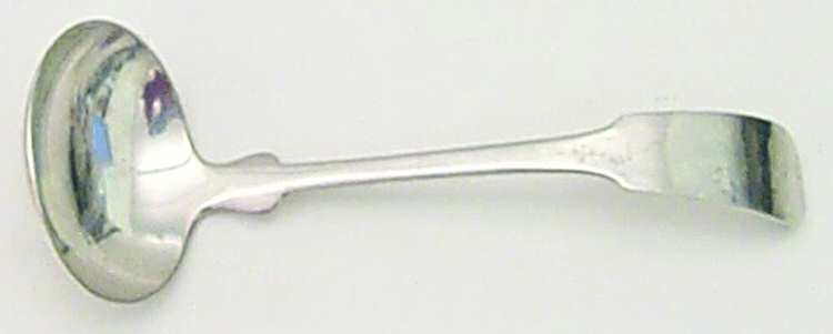 Fiddle (Sterling, 1800) Solid Piece Cream Ladle by Porter Blanchard