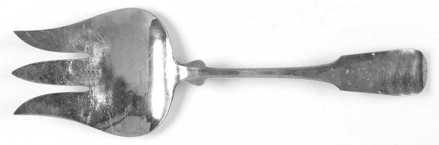 Fiddle (Sterling, 1800) Solid Oversize Vegetable Serving Fork