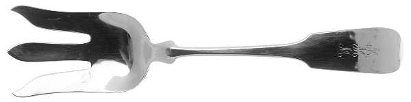 Fiddle (Sterling, 1800) Solid Salad Serving Fork