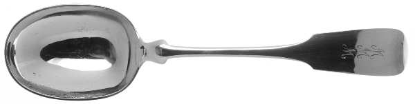 Fiddle (Sterling, 1800) Solid Salad Serving Spoon