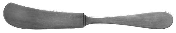 Round (Sterling, 1800) Flat Handle Butter Spreader