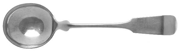 Fiddle (Sterling, 1800) Round Bowl Soup Spoon (Bouillon)