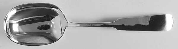 Fiddle (Sterling, 1800) Vegetable Serving Spoon (Solid)
