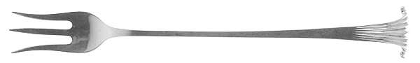 Georgian Scroll (Sterling, 1900) Cocktail/Seafood Fork
