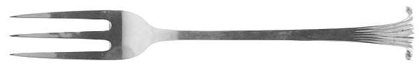 Georgian Scroll (Sterling, 1900) 3-Tine Luncheon Fork