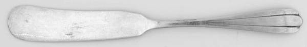 Lotus (Sterling, 1920) Flat Handle Butter Spreader
