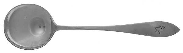 Pointed (Sterling, 1800) Round Bowl Soup Spoon (Cream Soup)