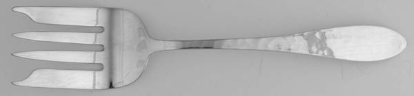 Pointed (Sterling, 1800) Medium Solid Cold Meat Serving Fork