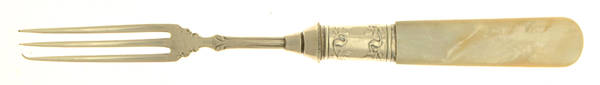 Flatware (Sterling Bolster) Pearl Handle Individual Berry Fork