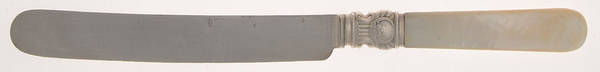 Flatware (Sterling Bolster) Hollow Pearl Handle Old French Knife