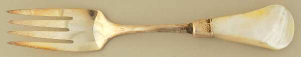 Flatware (Sterling Bolster) Pearl Handle Individual Dessert Fork