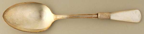 Flatware (Sterling Bolster) Pearl Handle Desert/Oval Soup Spoon