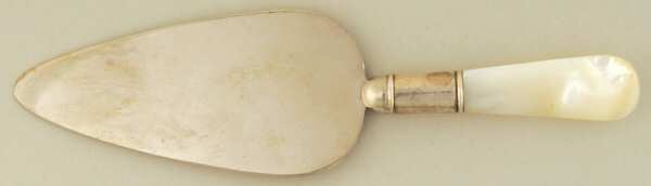 Flatware (Sterling Bolster) Pearl Handle Cheese Server