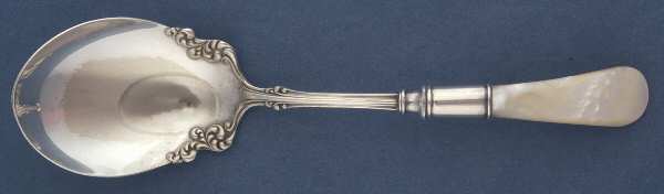 Flatware (Sterling Bolster) Pearl Handle Berry Casserole Spoon