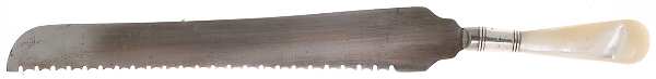 Flatware (Sterling Bolster) Pearl Handle Bread Knife