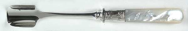 Flatware (Sterling Bolster) Pearl Handle Cheese Scoop