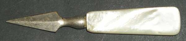 Flatware (Sterling Bolster) Pearl Handle Individual Corn Spear
