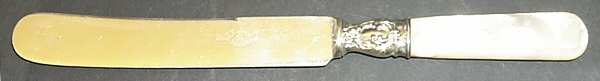 Flatware (Sterling Bolster) Hollow Pearl Handle Old French Knife
