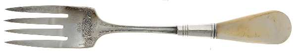 Flatware (Sterling Bolster) Pearl Handle Individual Salad Fork