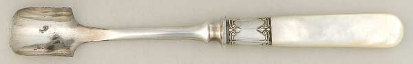 Flatware (Sterling Bolster) Cheese Scoop with Silverplate Scoop