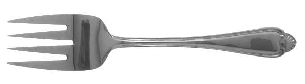 Biscayne (Stainless) Medium Solid Cold Meat Serving Fork