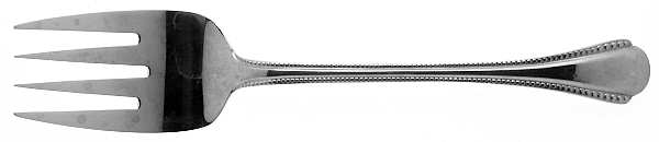 Casselberry (Stainless) Medium Solid Cold Meat Serving Fork