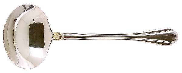 Golden Artesia (Stainless, Gold Accent) Solid Gravy Ladle