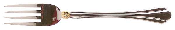 Golden Artesia (Stainless, Gold Accent) Individual Salad Fork