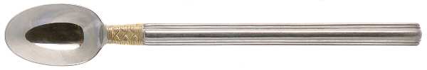 Golden Crossroads (Stainless, Gold Accent) Iced Tea Spoon