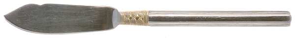 Golden Crossroads (Stainless, Gold Accent) Flat Handle Master Butter Knife