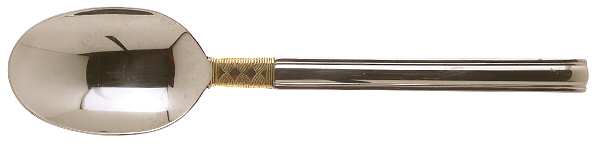 Golden Crossroads (Stainless, Gold Accent) Tablespoon (Serving Spoon)