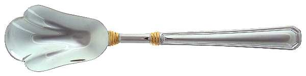 Golden Providence (Stainless, Gold Accent) Sugar Shell Spoon
