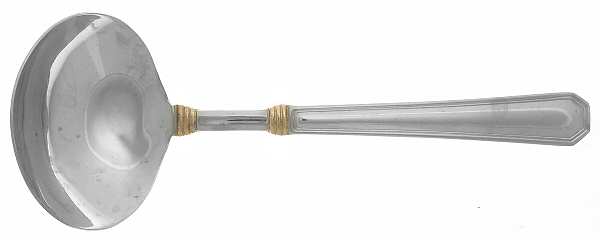 Golden Providence (Stainless, Gold Accent) Solid Gravy Ladle
