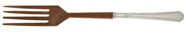 Providence (Stainless, Glossy) Salad Serving Fork with Wooden Prongs HC