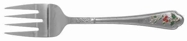 Winterberry (Stainless) Medium Solid Cold Meat Serving Fork