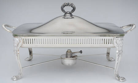 Beau Regande (Silverplate, Hollowware) Buffet Server & Lid with Burner